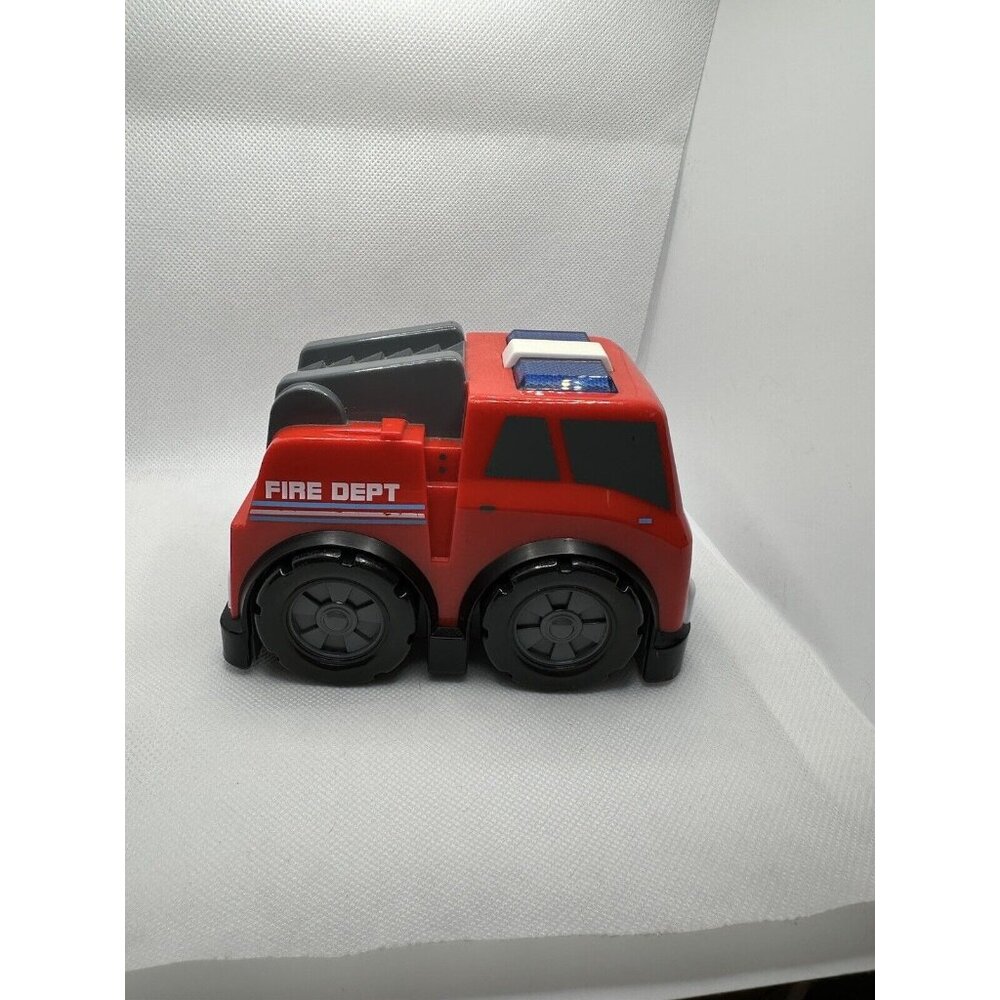 Manley Red Plastic Fire Dept Fire Truck 2009 Lights And Sound Works
